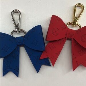 Double sided Colorful Bow Keychains